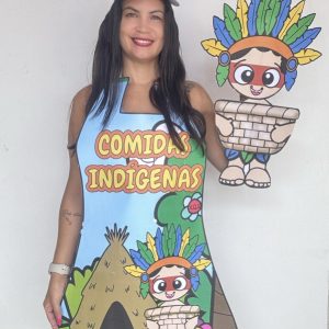 KIT COMIDAS INDÍGENAS – Poema + Avental +Viseira!
