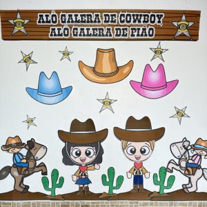 Painel Cowboy– Arraiá no Velho Oeste!
