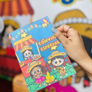 Convite Pop-up Junino – Convite Especial de Arraiá!