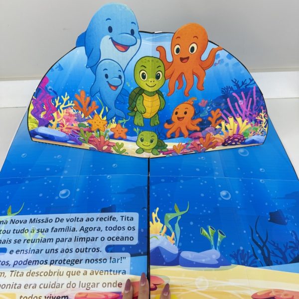 LIVRO UMA AVENTURA NO MAR (MEIO AMBIENTE) - Imagem 6
