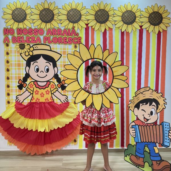 🌻 PAINEL GIRASSOL“NO NOSSO ARRAIÁ, A BELEZA FLORESCE” 🌻 - Imagem 6
