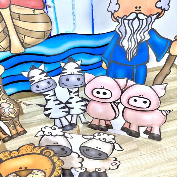 🌈🐘 Painel “A Arca de Noé” 🦓🦁 - Imagem 3