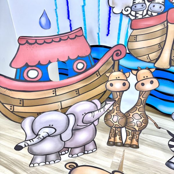 🌈🐘 Painel “A Arca de Noé” 🦓🦁 - Imagem 6
