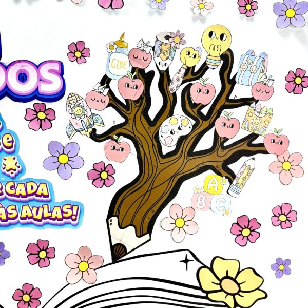Painel sejam bem-vindos flores - Imagem 2