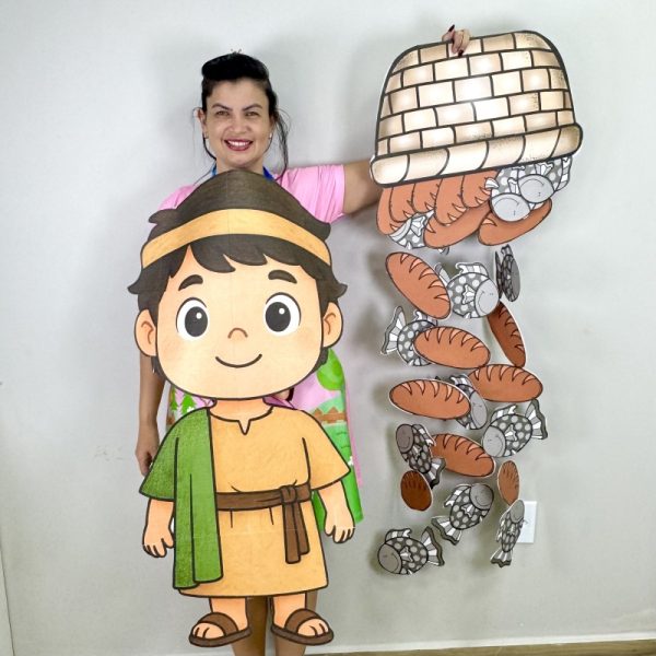 Cinco pães e dois peixinhos,