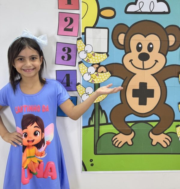🍌 Joguinho divertido com o macaquinho da soma!