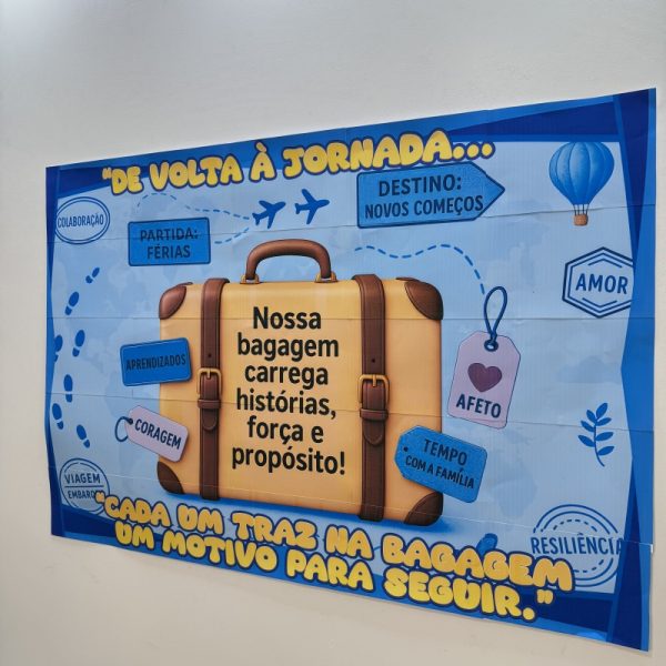 Painel🎒✨ De volta à jornada! ✈️ - Imagem 3