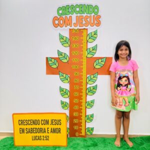 Régua “Crescendo com Jesus” ✨