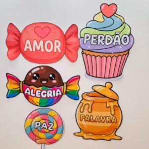 ✨ Kit Pregação “A Vida com Jesus é doce” — 2 em 1 ✨