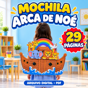 🌈 MOCHILA ARCA DE NOÉ — PDF COM 29 PÁGINAS!